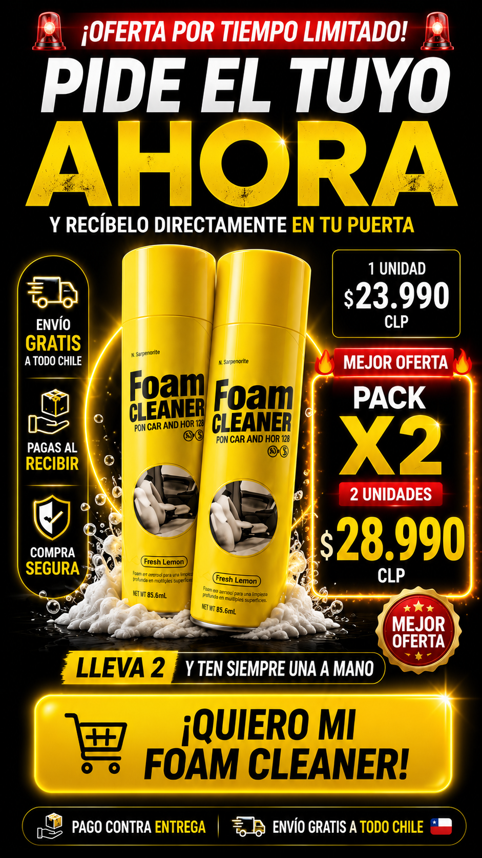 Espuma Limpiadora FOAM CLEANER™