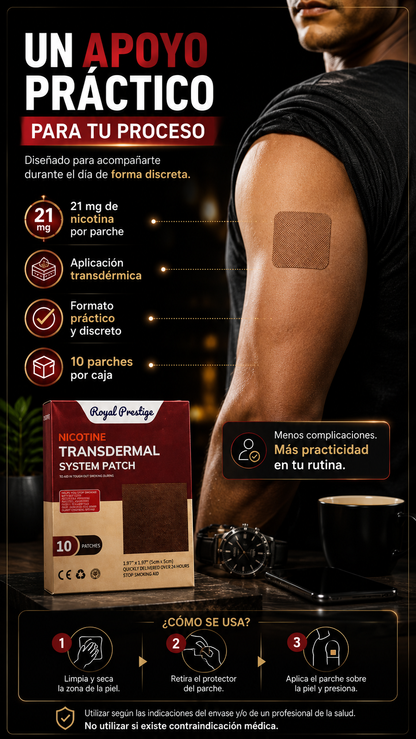 Parche Antitabaco Transdérmico 21 mg – 10 Unidades
