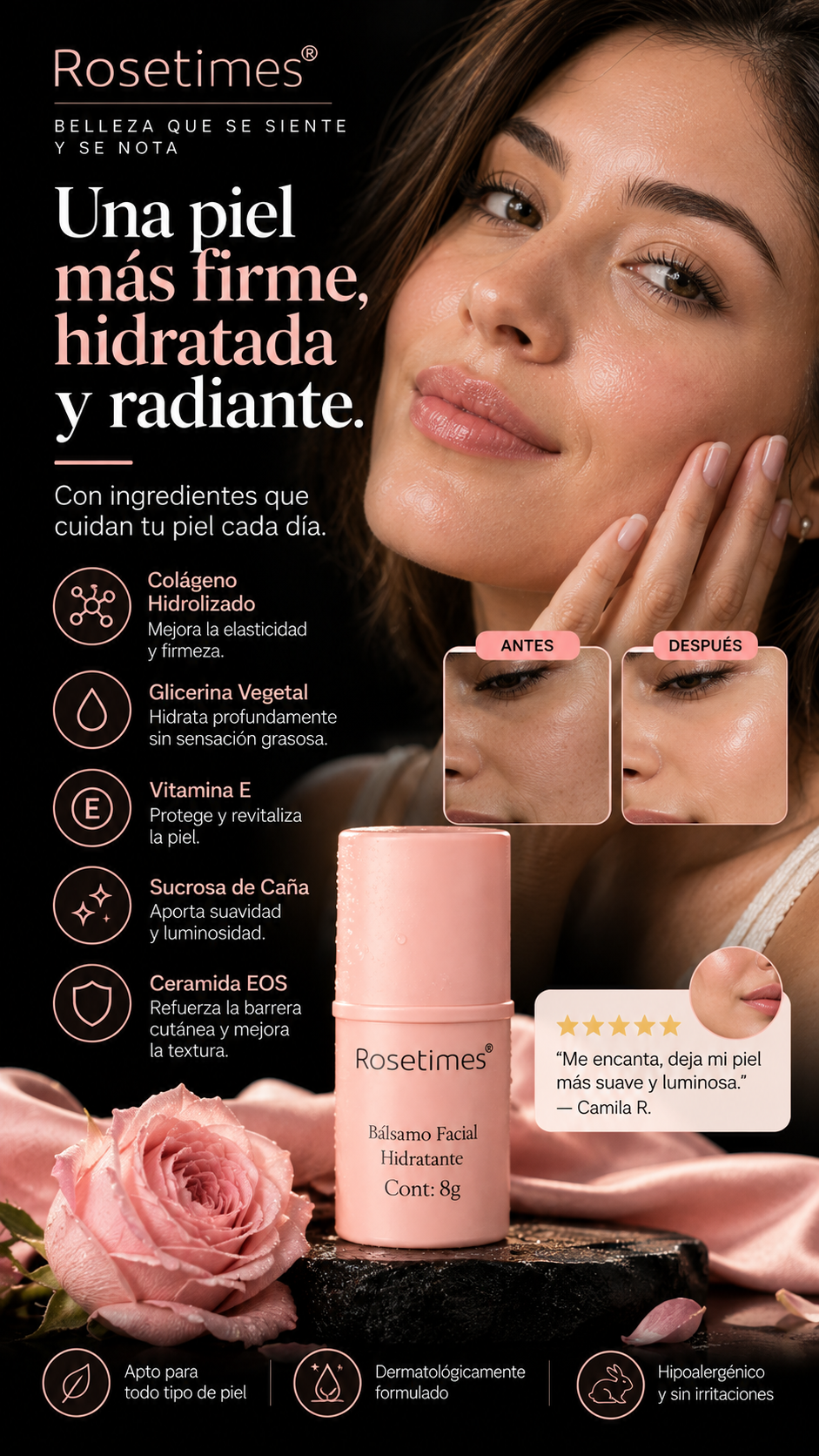 ROSETIMES® — BÁLSAMO FACIAL REAFIRMANTE