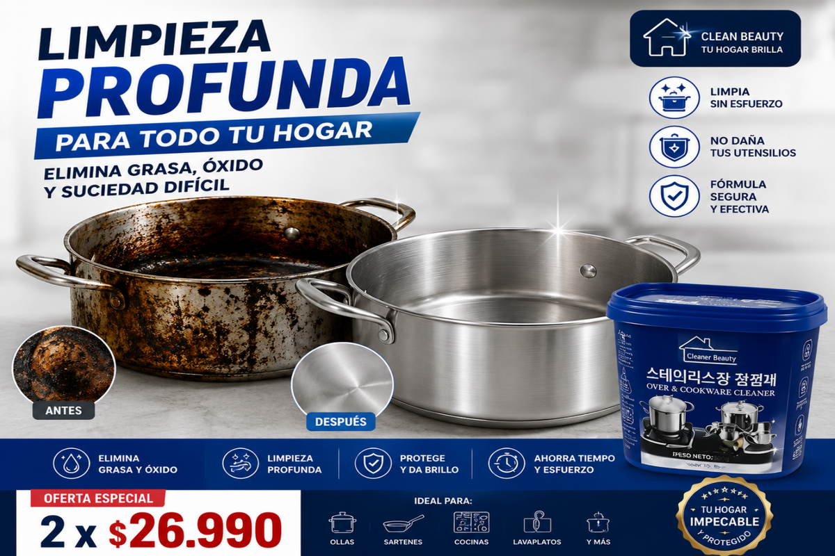 Pasta Limpiadora Ultra Potente para Ollas
