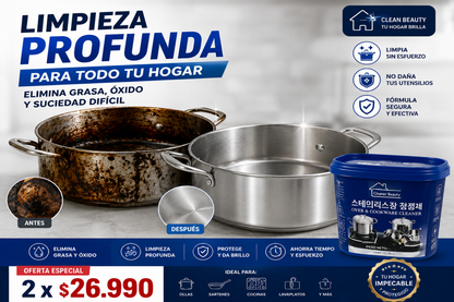 Pasta Limpiadora Ultra Potente para Ollas