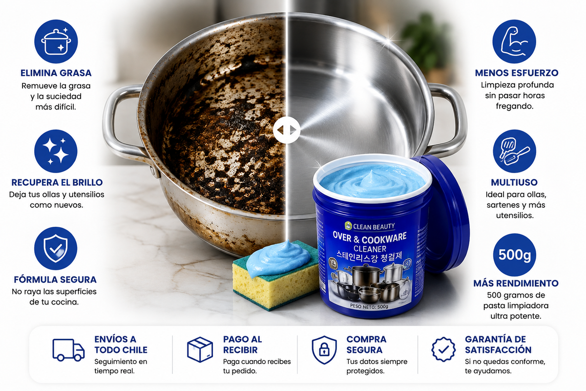 Pasta Limpiadora Ultra Potente para Ollas