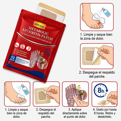 Pack de 3 Parches para Articulaciones y Artritis | 36 Unidades