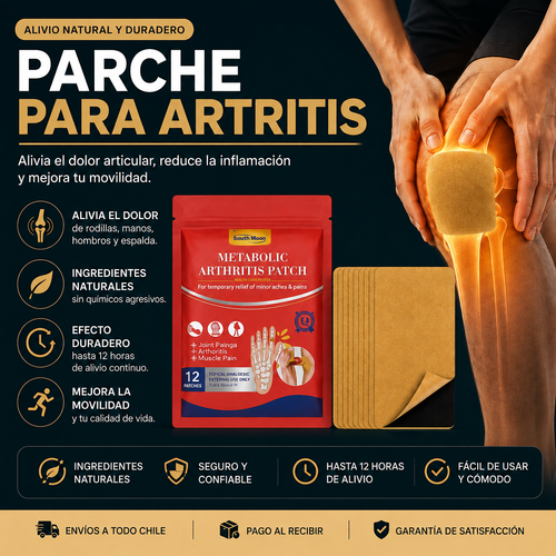 Pack de 3 Parches para Articulaciones y Artritis | 36 Unidades