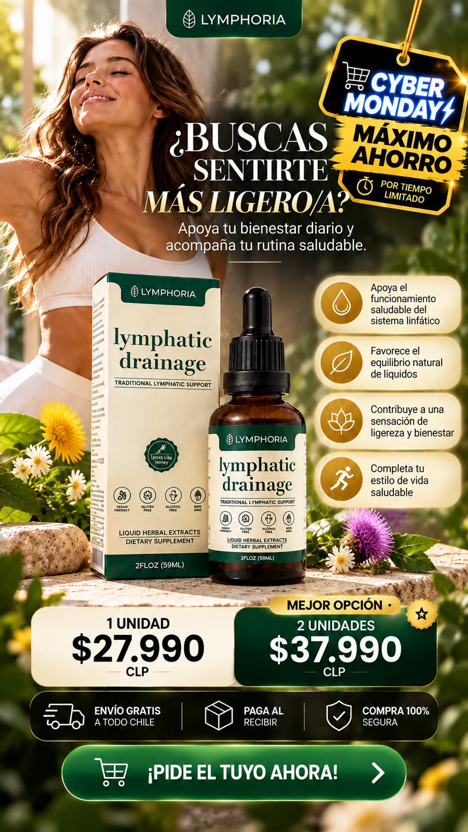 Lymphatic Drainage™ | Fórmula Herbal para el Bienestar Linfático