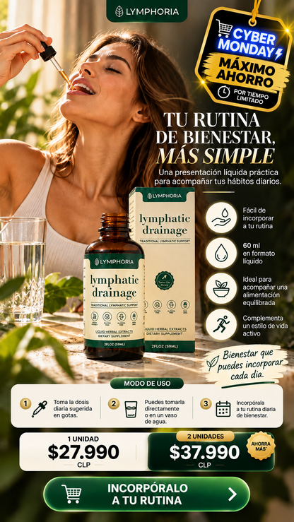 Lymphatic Drainage™ | Fórmula Herbal para el Bienestar Linfático