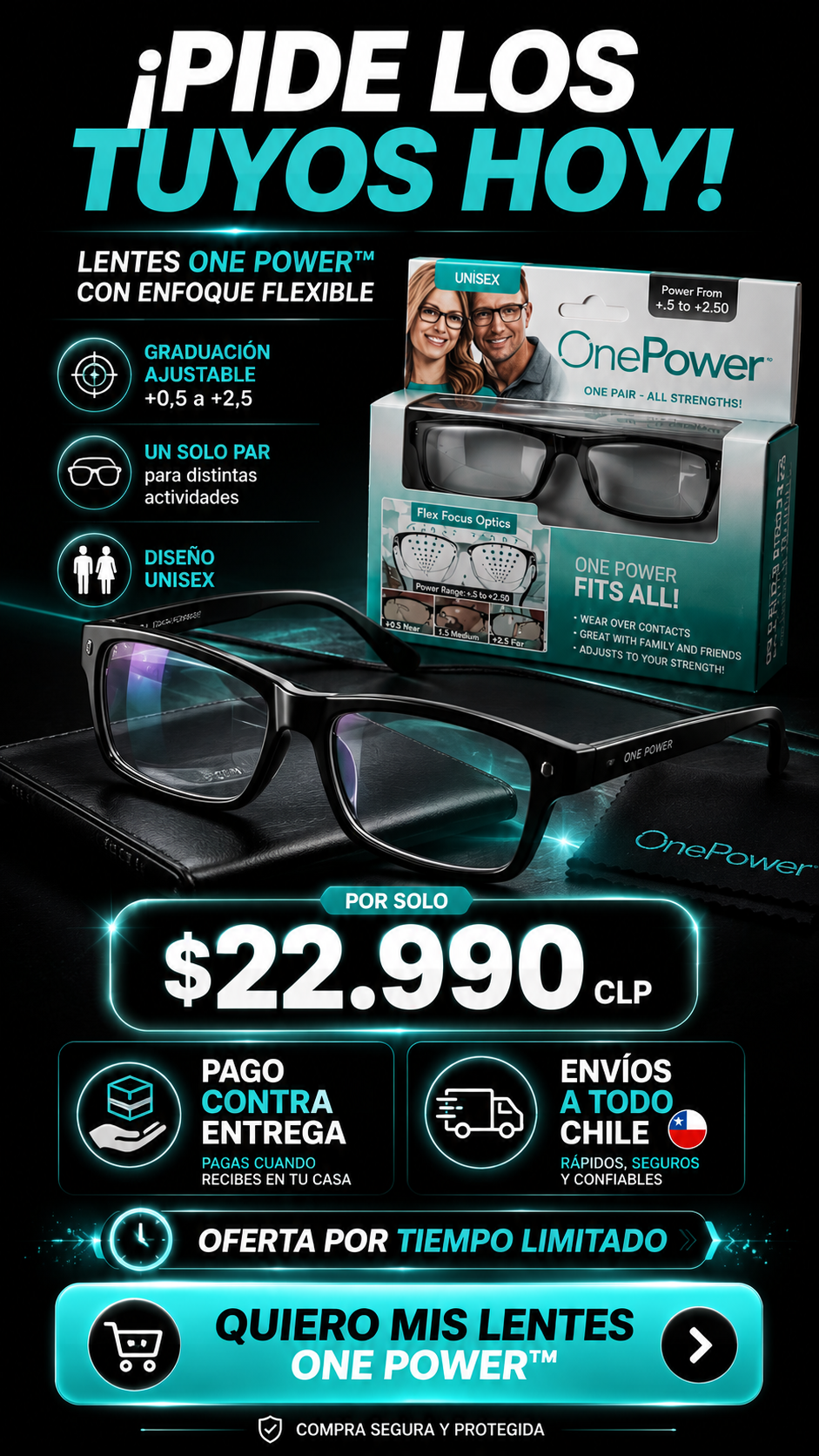 Lentes One Power™ de Enfoque Flexible