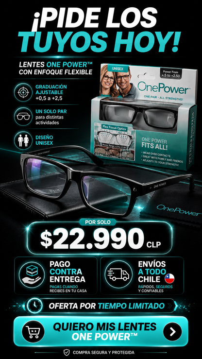 Lentes One Power™ de Enfoque Flexible