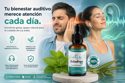 EchoFree® — Gotas para el Cuidado Auditivo
