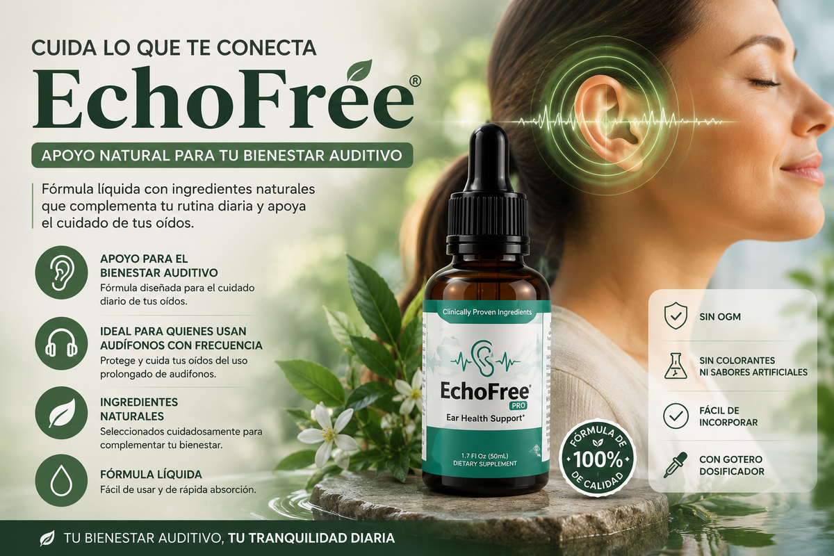 EchoFree® — Gotas para el Cuidado Auditivo