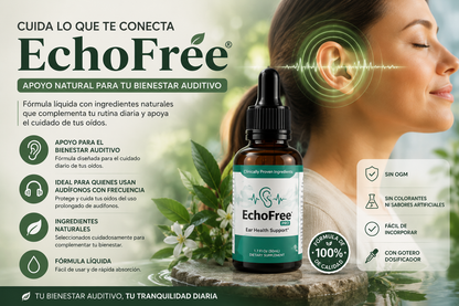 EchoFree® — Gotas para el Cuidado Auditivo